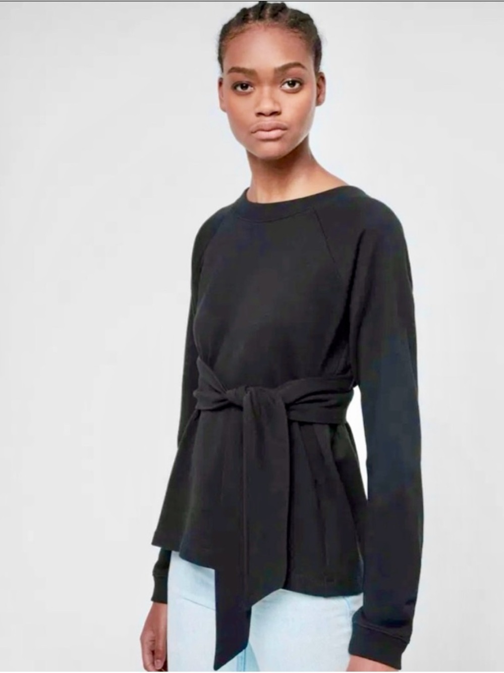 All Saints Petunia Sweatshirt, Black, Size Small